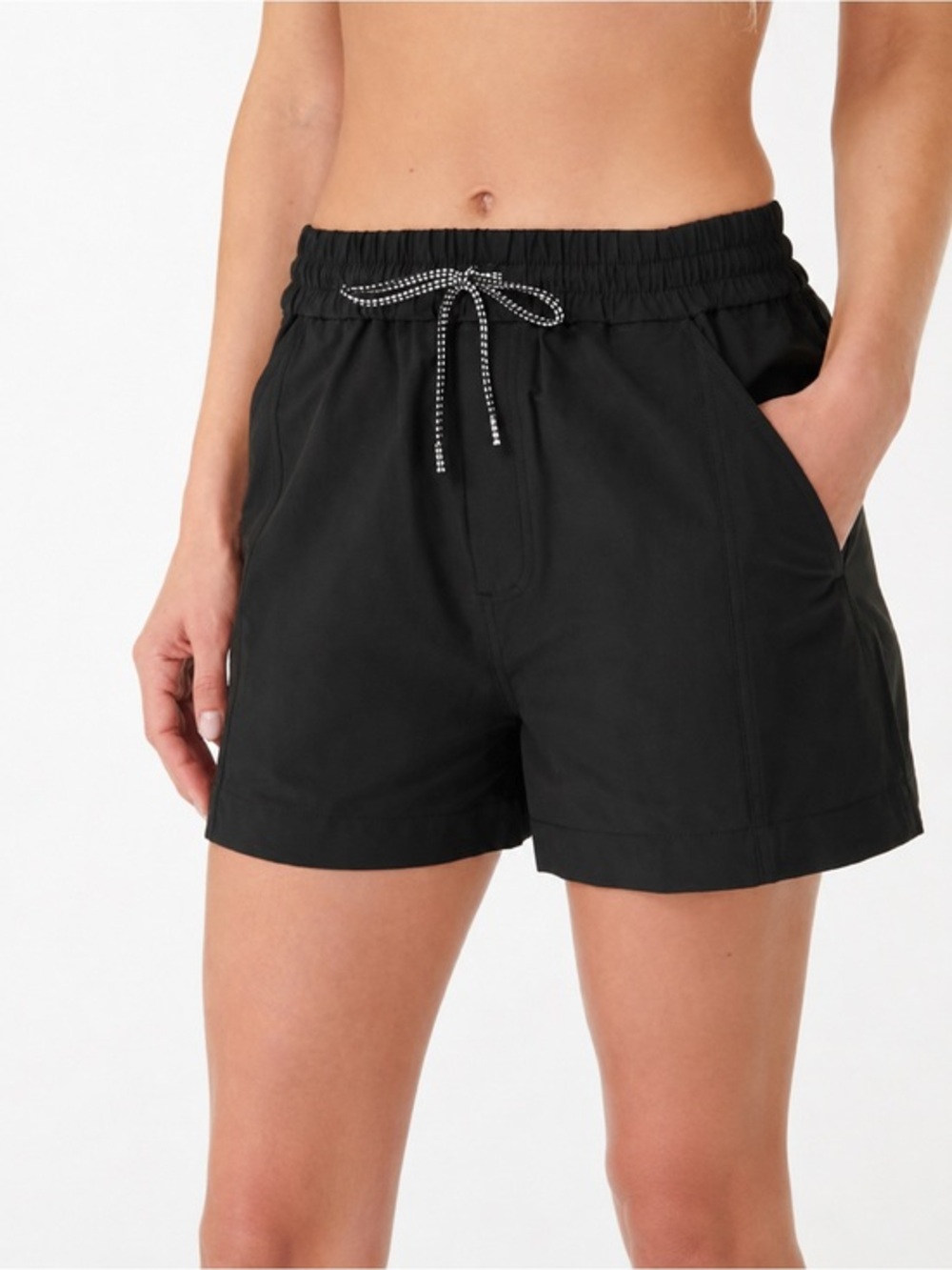 J. Crew Swim Shorts XS Black Drawstring Paddleboard
